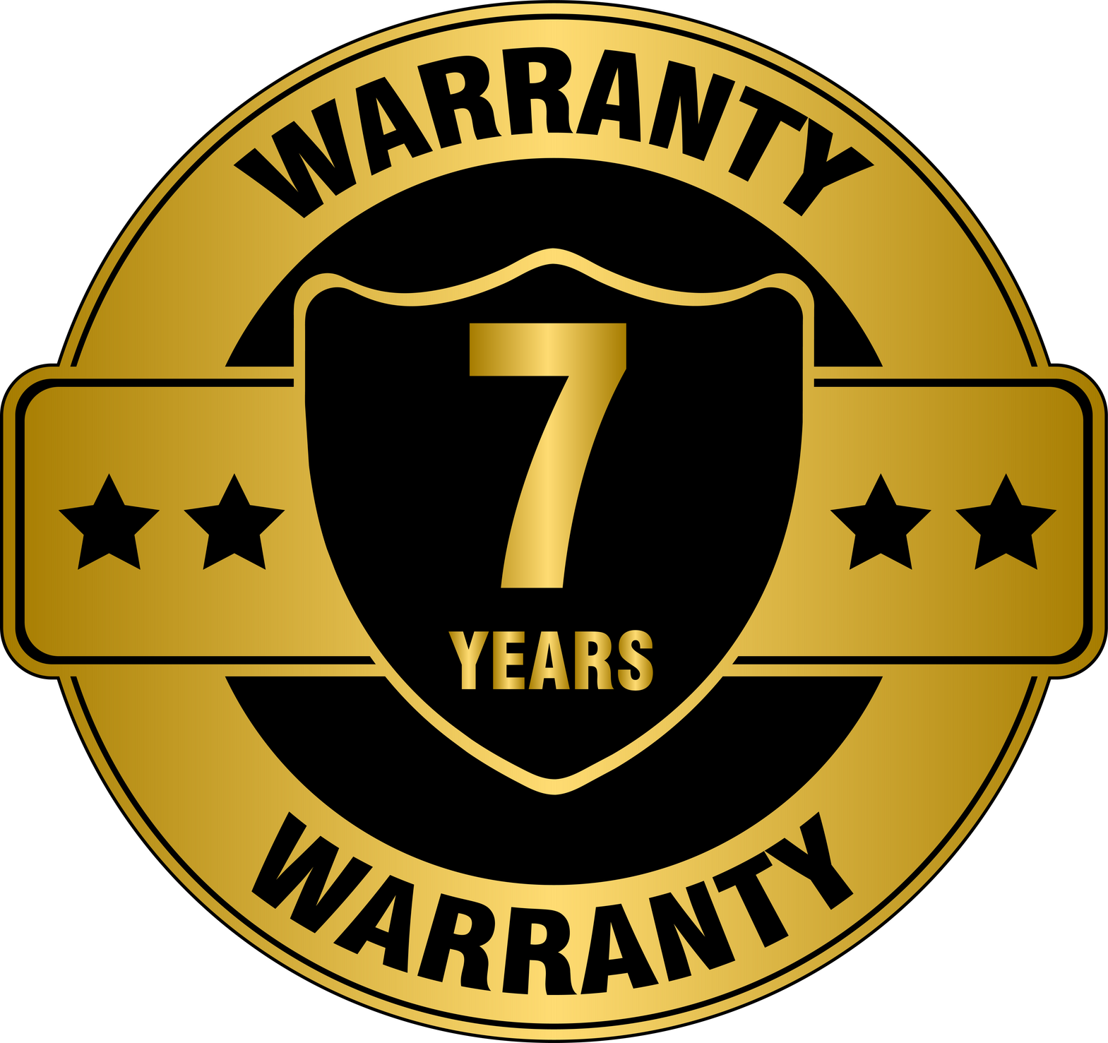 7 Years Warranty Golden Label